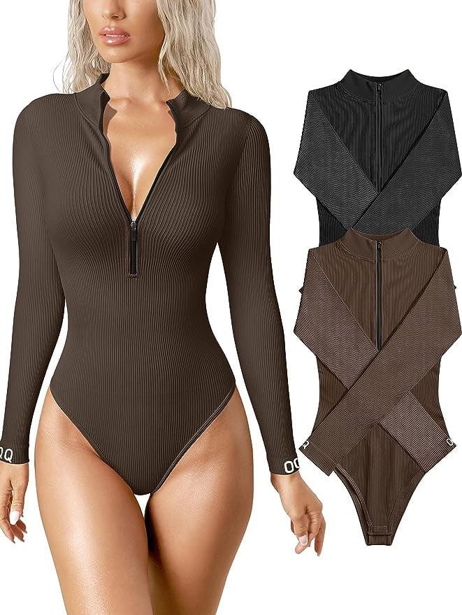 lusailstore - Snatched Zip Up BodySuit