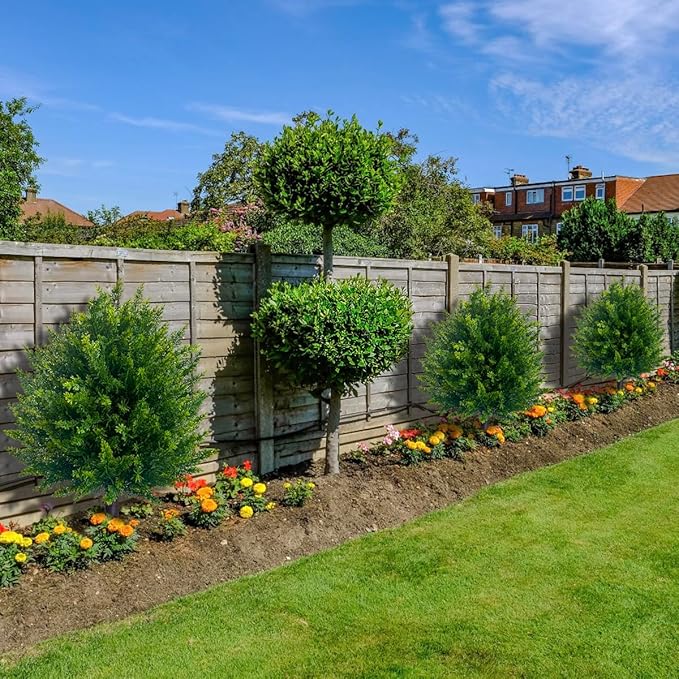 lusailstore - Artificial cedar topiary tree with ground stakes