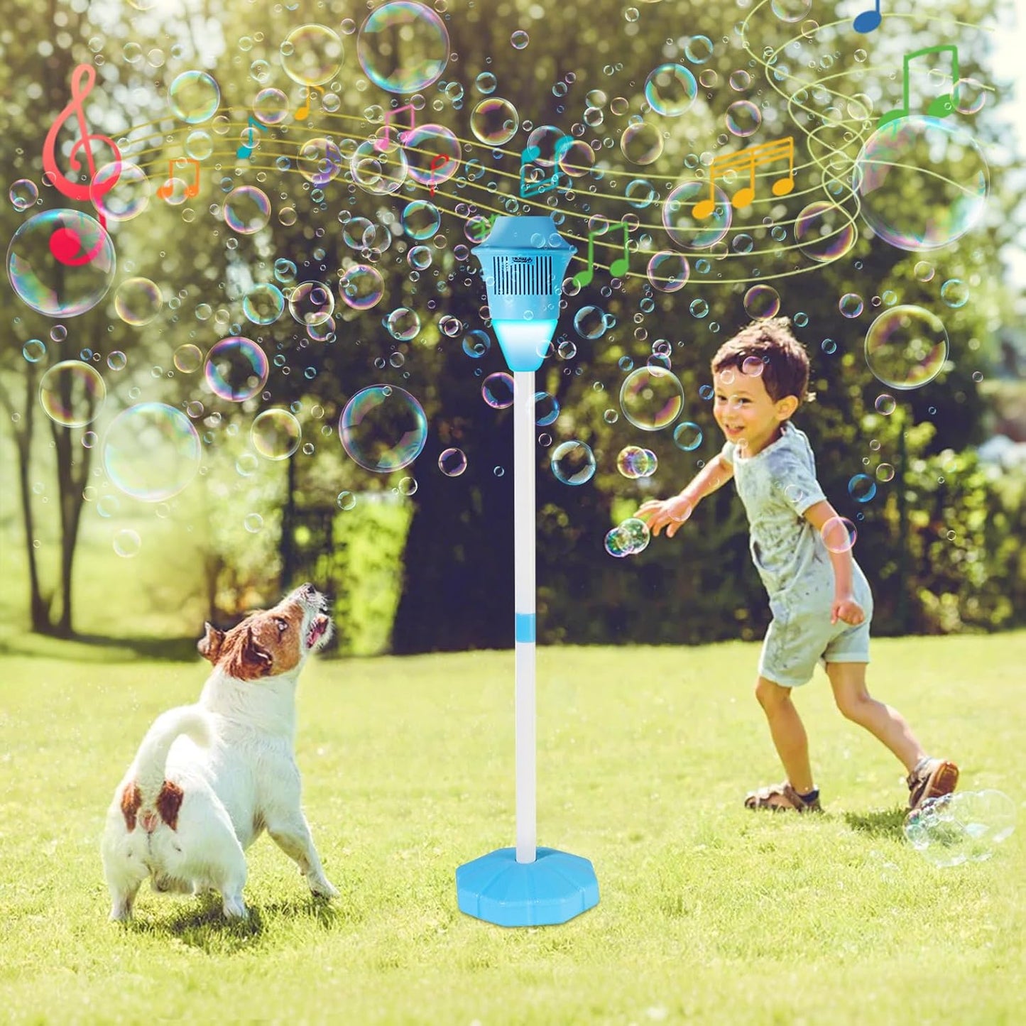 lusailstore - seven color flower bubble machine
