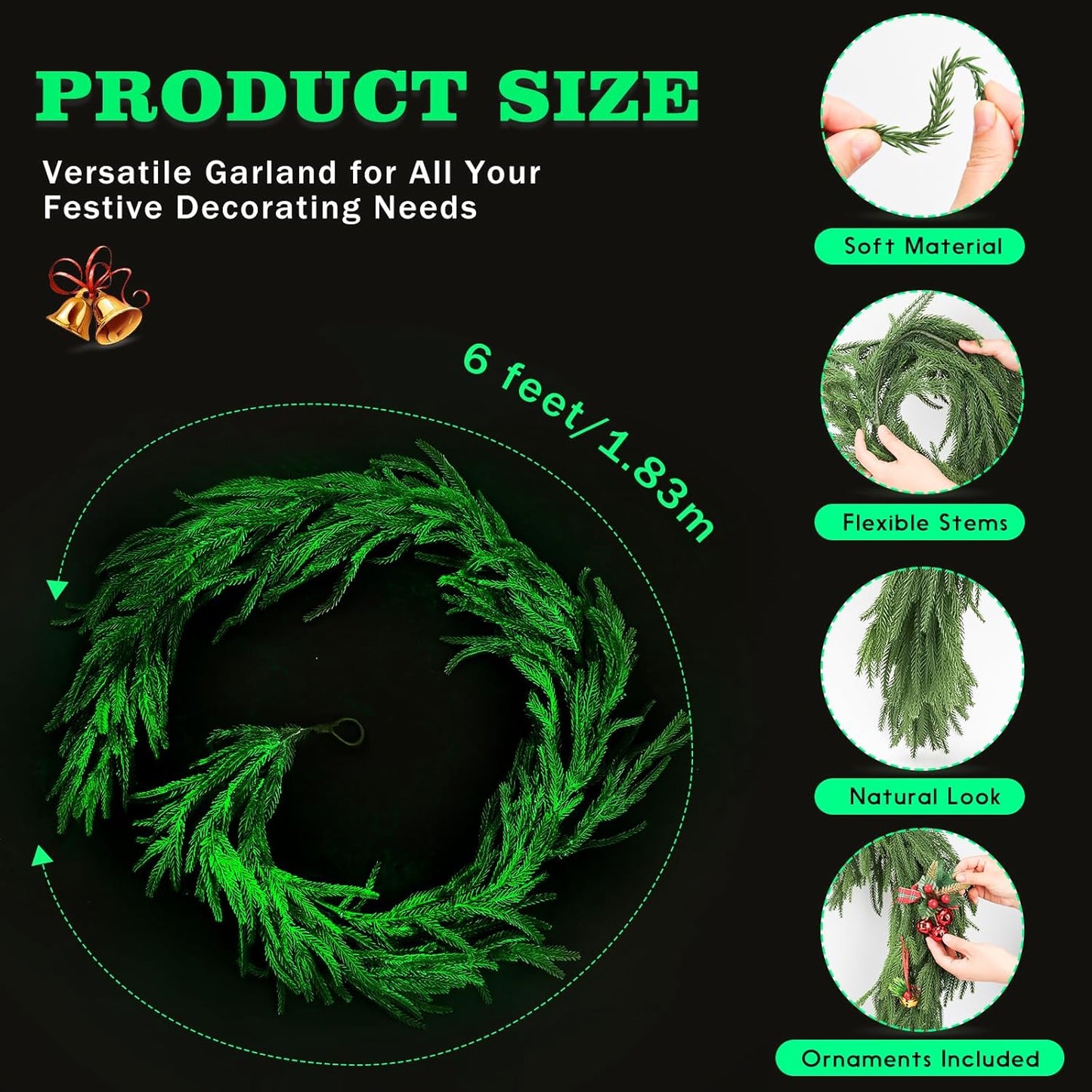 lusailstore -  Real touch Norfolk pine tree