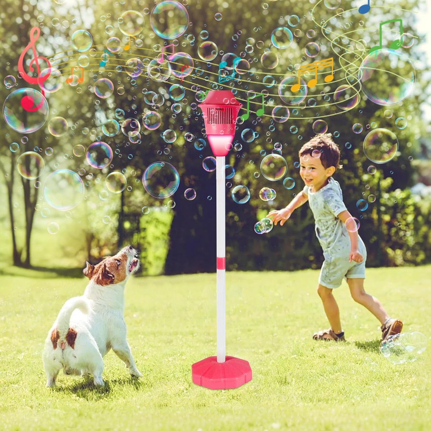 lusailstore - seven color flower bubble machine