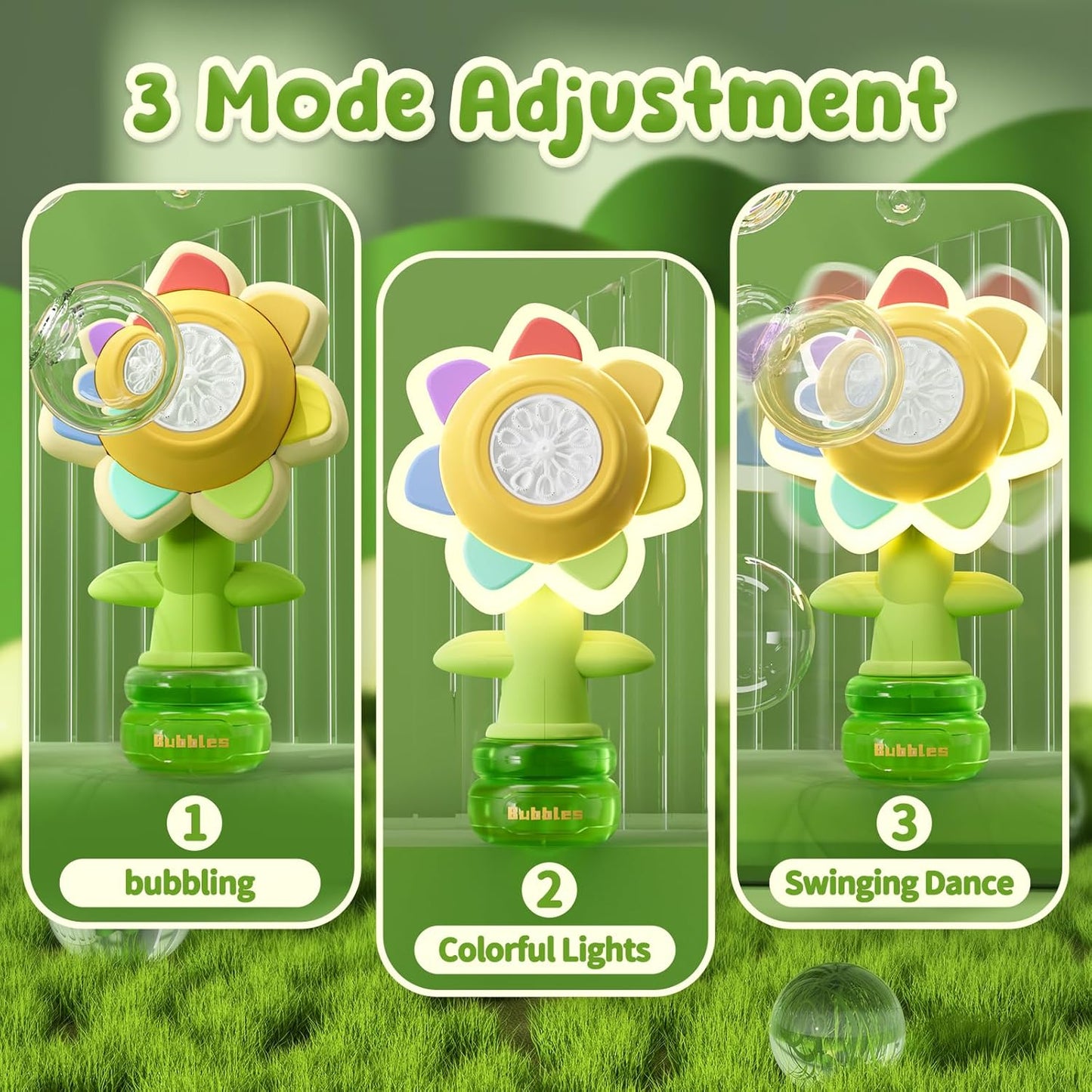 lusailstore - seven color flower bubble machine