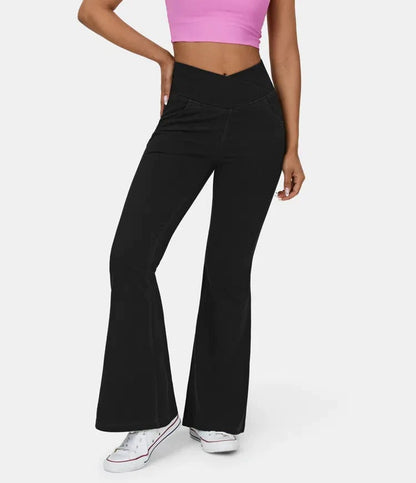 lusailstore - high waist flare jeans