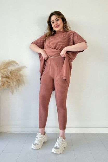 lusailstore - Fresh and elegant knitted two-piece set