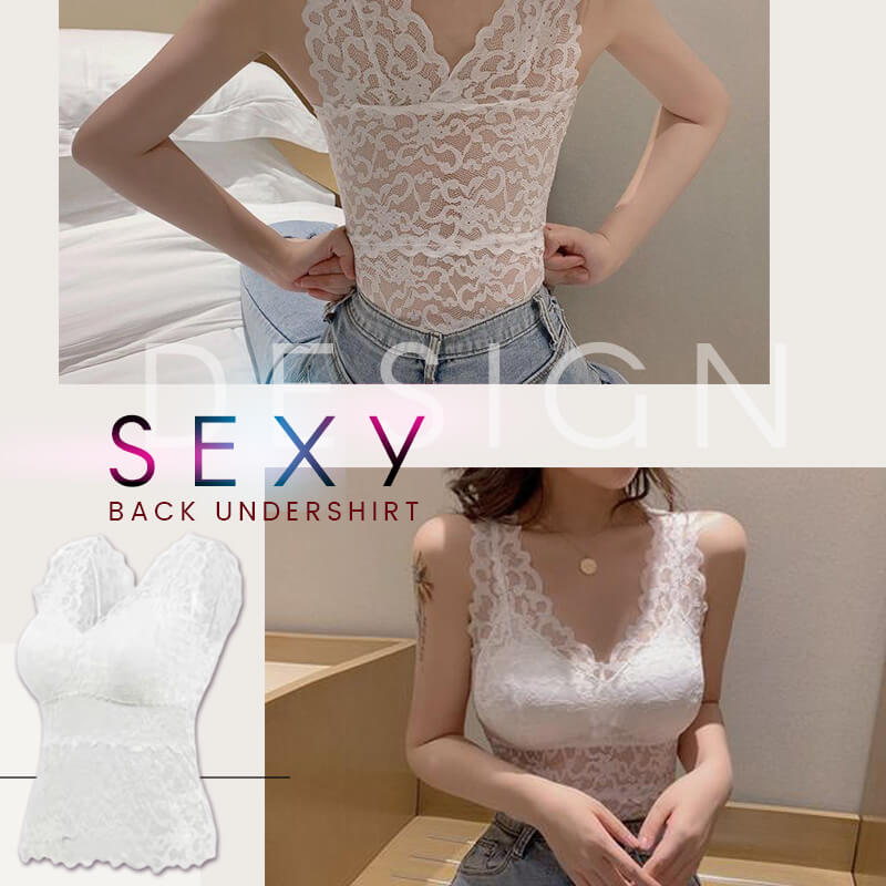 lusailstore - Long Lace Beauty Back Undershirt