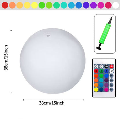 lusailstore - led light 16 colors glowing beach balls