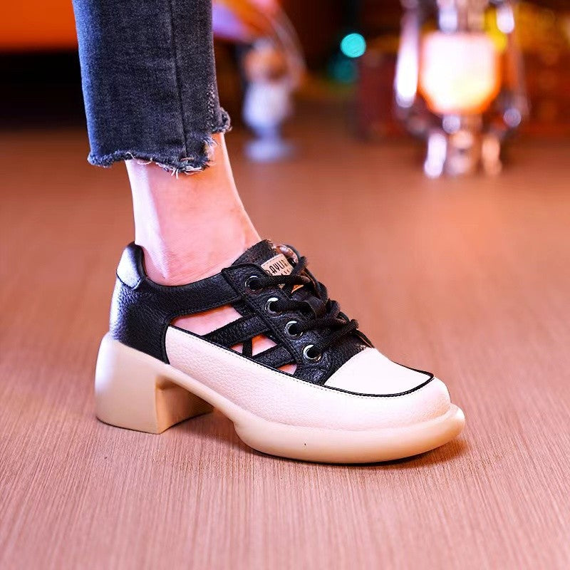 lusailstore - Ladies new summer hollow high heel sandals