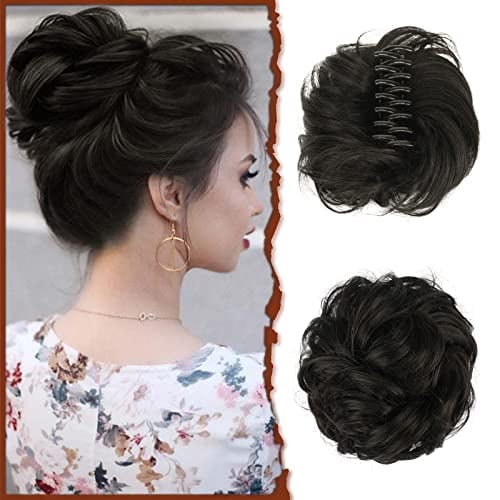 lusailstore-Claw Clip Messy Bun Hair Piece