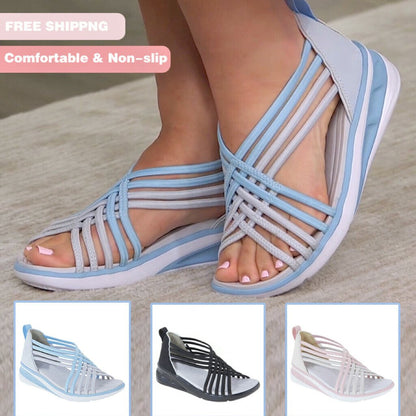 lusailstore - Water-Ready Elastic Sporty Step-In Sandal