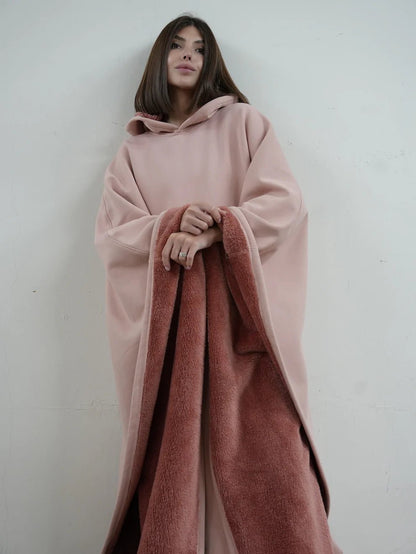 lusailstore - Stylish loose-fitting hooded cape