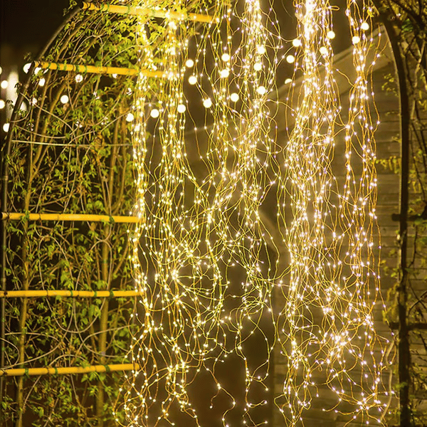 lusailstore - Solar Christmas LED Firefly Flashing Light String