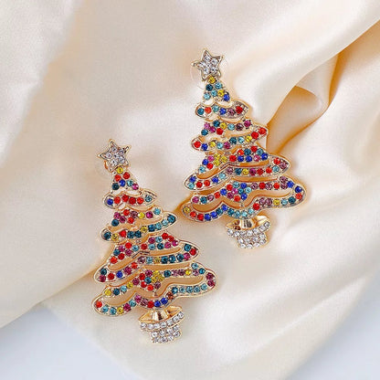 lusailstore - Shiny Christmas Tree Earrings