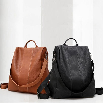 lusailstore - Limited Leather Ladies Anti-theft Backpack