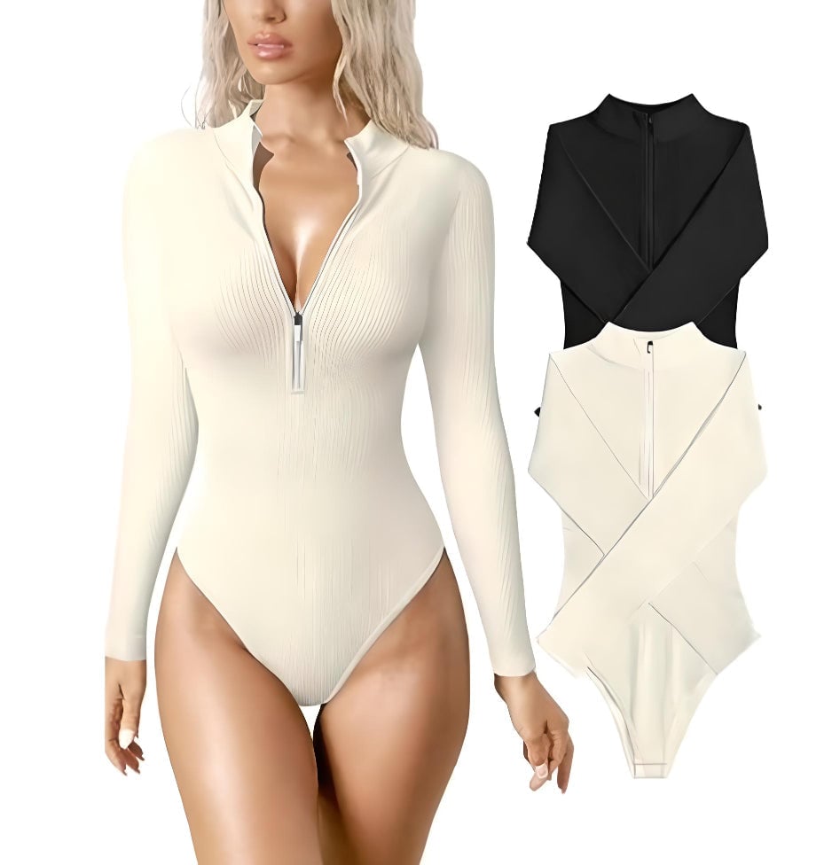 lusailstore - Snatched Zip Up BodySuit