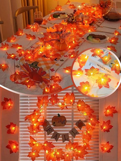 lusailstore - Autumn Leaves LED Garland