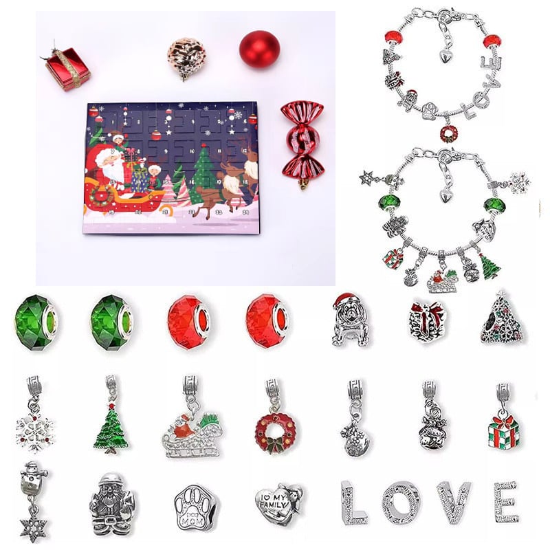 lusailstore - diy christmas advent calendar bracelets set