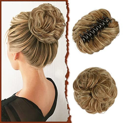 lusailstore-Claw Clip Messy Bun Hair Piece