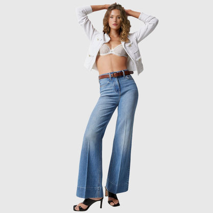 lusailstore - Tall Wide Leg Denim Trouser