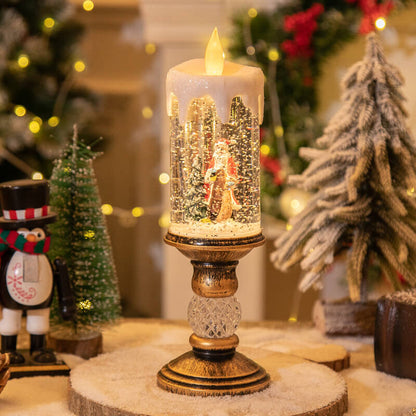 lusailstore - Christmas crystal candle night light