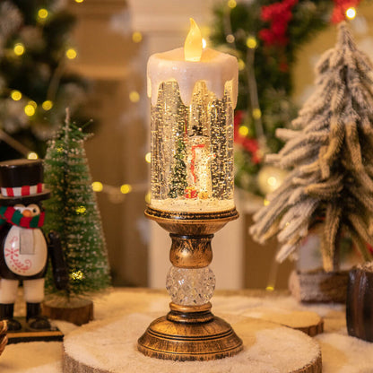 lusailstore - Christmas crystal candle night light