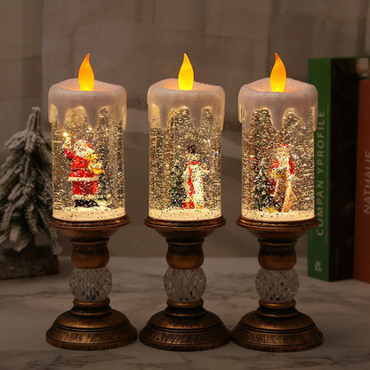 lusailstore - Christmas crystal candle night light