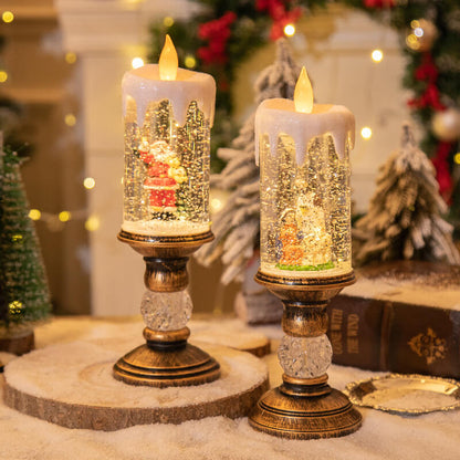 lusailstore - Christmas crystal candle night light