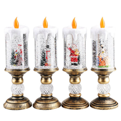 lusailstore - Christmas crystal candle night light