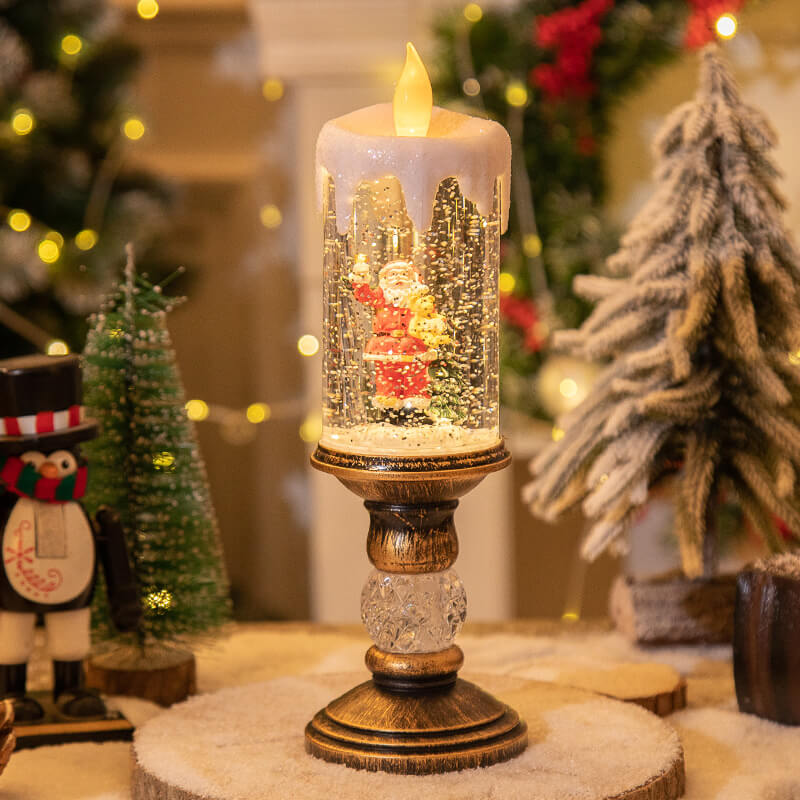 lusailstore - Christmas crystal candle night light