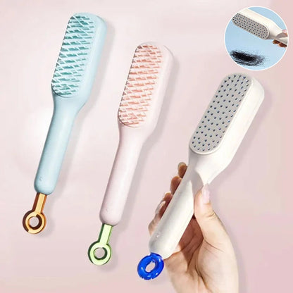 lusailstore - Self-Cleaning Anti-Static Massage Comb