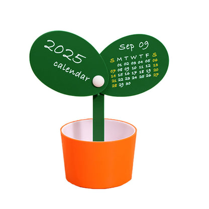 lusailstore - 2025 Cute Flower Pot Pen Holder Calendar