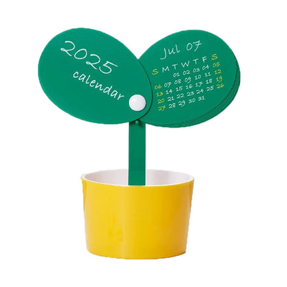 lusailstore - 2025 Cute Flower Pot Pen Holder Calendar