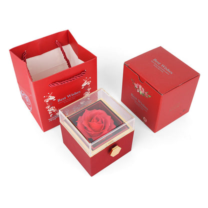 lusailstore - Creative rotating rose jewelry box
