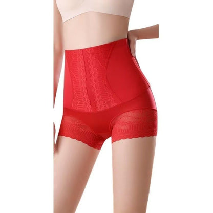 lusailstore - Women's Lace High-Waisted Slimming Panties