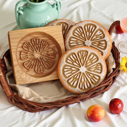 Cross-Border Cookie Mold Cutter Beech Cookie Shortbread Wooden Cookie Mold Biscuit Mold Flower