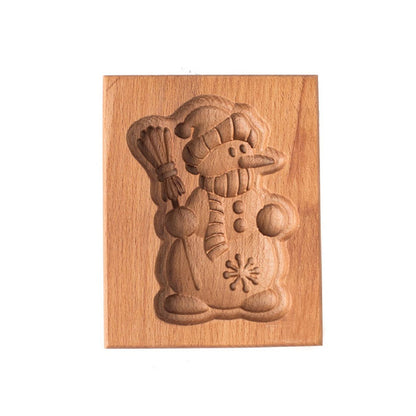 Cross-Border Cookie Mold Cutter Beech Cookie Shortbread Wooden Cookie Mold Biscuit Mold Flower