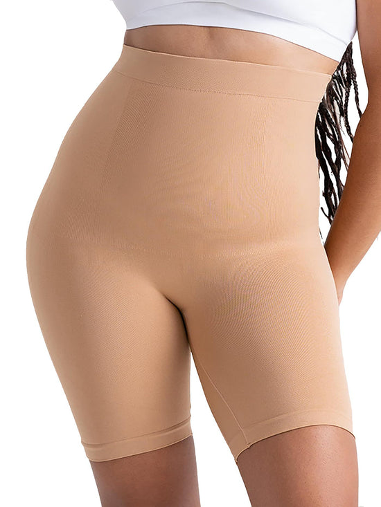 Full Size High Waisted Pull-On Shaping Shorts main image 0