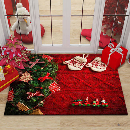 lusailstore - christmas carpet mat