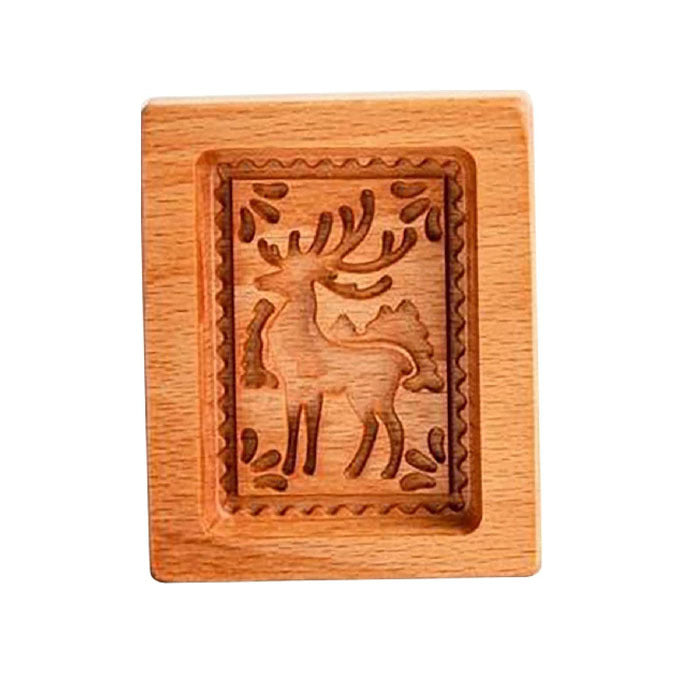 Cross-Border Cookie Mold Cutter Beech Cookie Shortbread Wooden Cookie Mold Biscuit Mold Flower