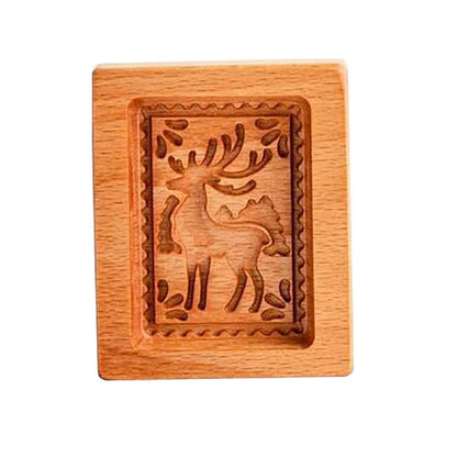 Cross-Border Cookie Mold Cutter Beech Cookie Shortbread Wooden Cookie Mold Biscuit Mold Flower