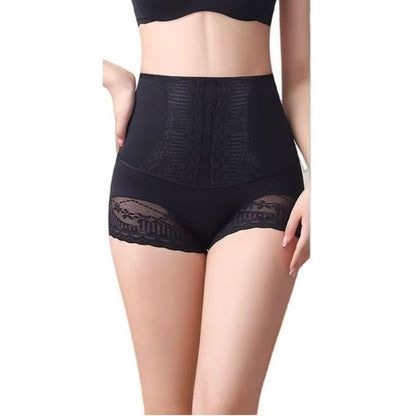 lusailstore - Women's Lace High-Waisted Slimming Panties
