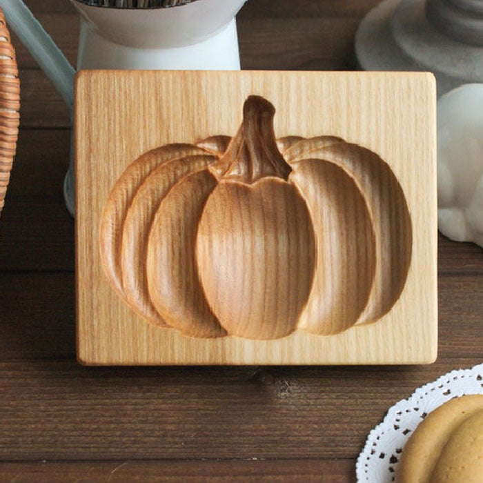 Cross-Border Cookie Mold Cutter Beech Cookie Shortbread Wooden Cookie Mold Biscuit Mold Flower