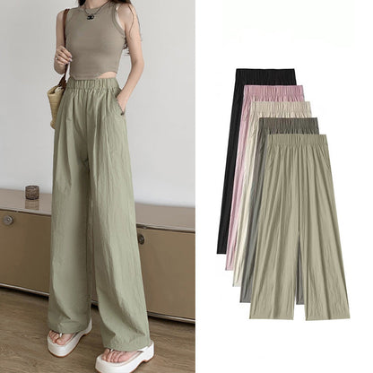 lusailstore -Lazy Stlye Pleated Cool Pants