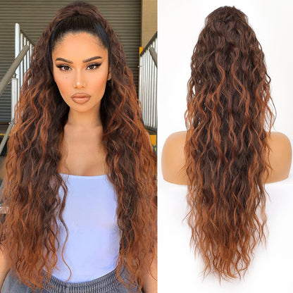 lusailstore - Women's ponytail long curly hair bundle