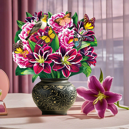 lusailstore - Mother's Day 3D Blessing Bouquethide Envelope