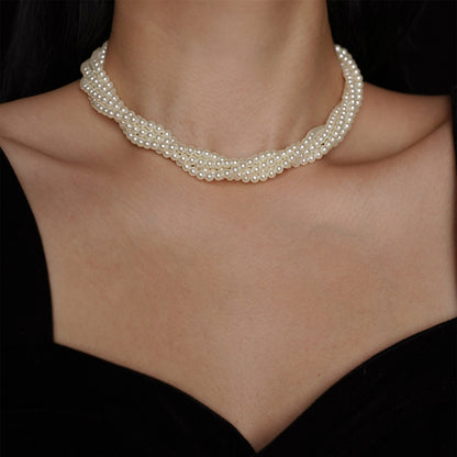 lusailstore - Magnetic heart-shaped pearl pendant necklace