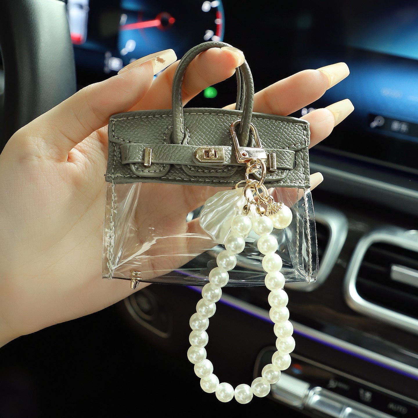 lusailstore - Transparent Mini Handbag Key Case