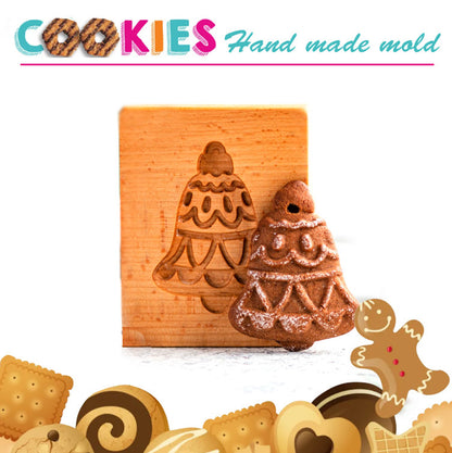 Cross-Border Cookie Mold Cutter Beech Cookie Shortbread Wooden Cookie Mold Biscuit Mold Flower