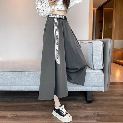 lusailstore-A-line Waistband Skirt Pants for Women