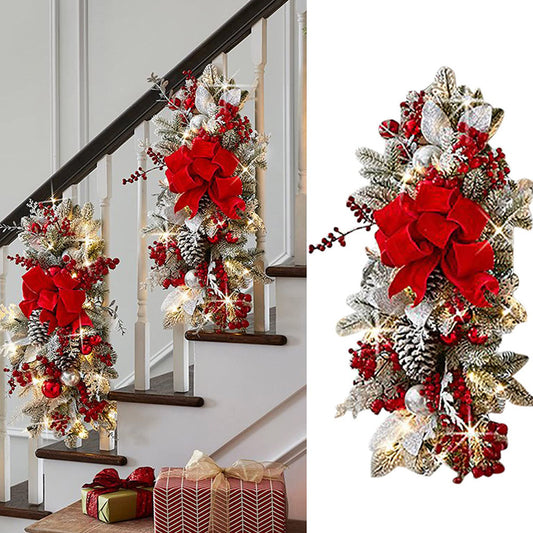 lusailstore - christmas staircase decoration wreaths