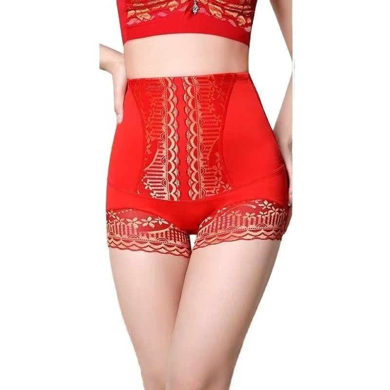 lusailstore - Women's Lace High-Waisted Slimming Panties